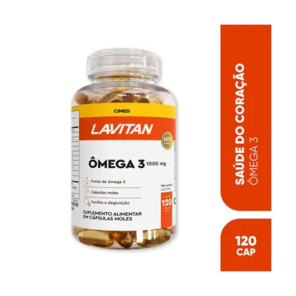 Suplemento Vitamínico Lavitan Ômega 3 com 120 cápsulas
